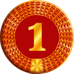 Акриловая эмблема 1,2,3 место 1383-025-001