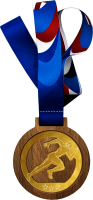 Медаль с лентой Легкая атлетика 3658-080-007