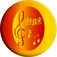 Акриловая эмблема Музыка 1386-050-003