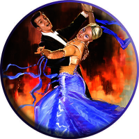 Акриловая эмблема танцы 1345-050-013