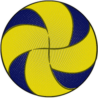 Акриловая эмблема волейбол 1312-050-012