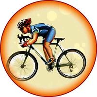 Акриловая эмблема велоспорт 1398-050-004