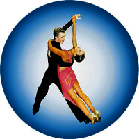 Акриловая эмблема танцы 1345-050-000