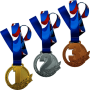 Комплект медалей Атланта 70мм (3 медали)