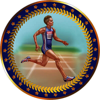 Акриловая эмблема Бег 1399-025-202