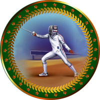 Акриловая эмблема Фехтование 1399-025-310