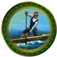 Акриловая эмблема Гребля мужская 1399-050-304