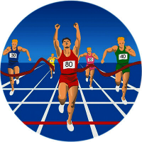 Акриловая эмблема бег 1319-050-005