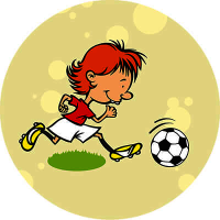 Акриловая эмблема футбол 1310-050-020