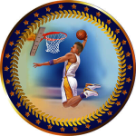 Акриловая эмблема Баскетбол