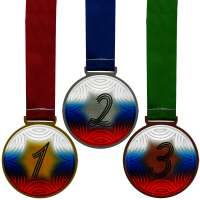 Комплект медалей Аманита 70мм (3 медали) 3670-070-235