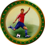 Акриловая эмблема Футбол 1399-025-311