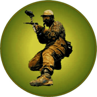 Акриловая эмблема пейнтбол 1344-025-000