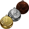 Комплект медалей Факел (3 медали)