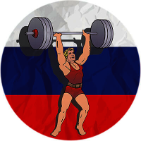 Акриловая эмблема Штанга 1327-050-007