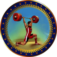 Акриловая эмблема Штанга 1399-025-212