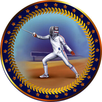 Акриловая эмблема Фехтование 1399-050-210