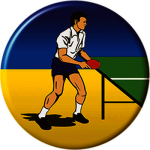 Акриловая эмблема настольный теннис