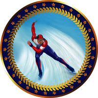 Акриловая эмблема Конькобежный спорт 1399-050-221