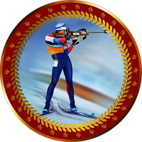 Акриловая эмблема Биатлон 1399-050-113