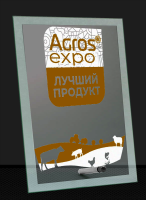 Награда из стекла с гравировкой и фольгой 1896-150-ГРФ