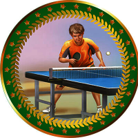 Акриловая эмблема Настольный теннис 1399-050-322