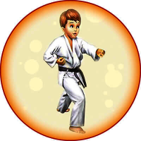 Акриловая эмблема карате 1398-050-002