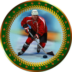 Акриловая эмблема Хоккей 1399-050-316