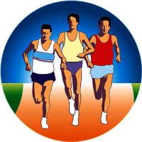 Акриловая эмблема легкая атлетика 1351-050-015