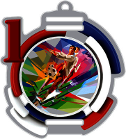 Акриловая медаль Футбол 1, 2, 3 место 1785-007-001