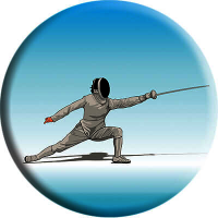 Акриловая эмблема Фехтование 1375-025-003