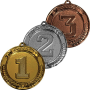 Комплект медалей Святрека (3 медали)
