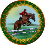 Акриловая эмблема Конный спорт 1399-050-306