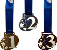 Комплект медалей Фонтанка 55мм (3 медали) 3657-055-001