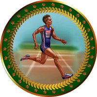 Акриловая эмблема Бег 1399-025-302