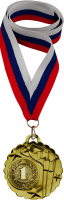 Медаль с лентой в индивидуальной упаковке 3000-001-007