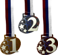 Комплект медалей Фонтанка 55мм (3 медали)