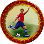 Акриловая эмблема Футбол 1399-050-111