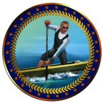 Акриловая эмблема Гребля мужская 1399-050-204