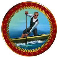 Акриловая эмблема Гребля мужская 1399-050-104