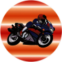 Акриловая эмблема мотоспорт