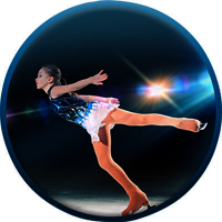 Акриловая эмблема фигурное катание 1306-050-005