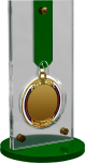 Акриловая награда с медалью 70 мм 2823-210-005