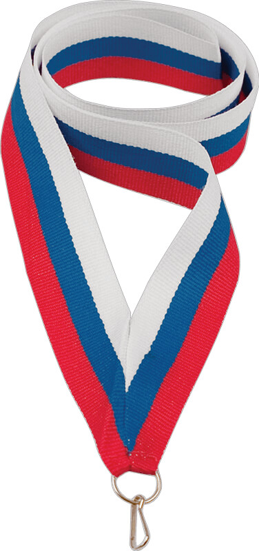 Лента для медали триколор, 22мм 0021-022-032