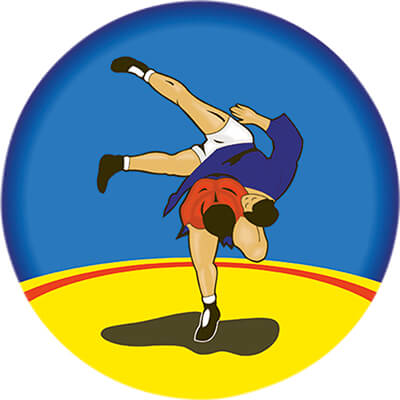 Акриловая эмблема самбо 1305-050-000