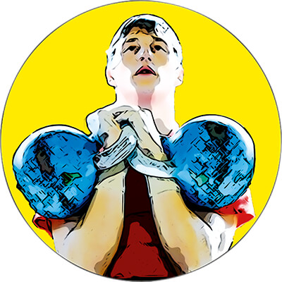 Акриловая эмблема гиревой спорт 1307-025-002