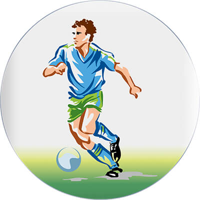 Акриловая эмблема футбол 1310-050-019