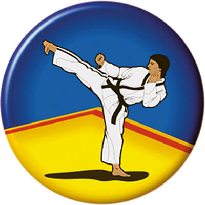 Акриловая эмблема каратэ 1313-050-000