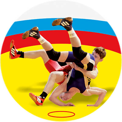 Акриловая эмблема борьба 1324-025-009