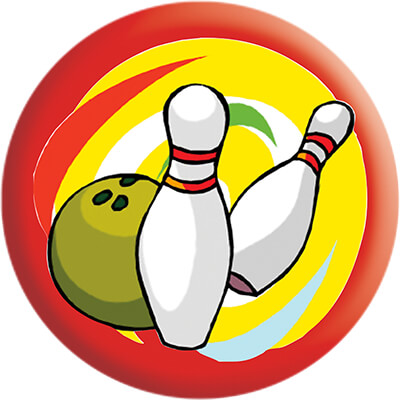 Акриловая эмблема боулинг 1332-050-005